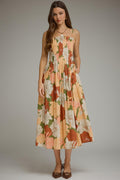 Fall Floral Midi Dress