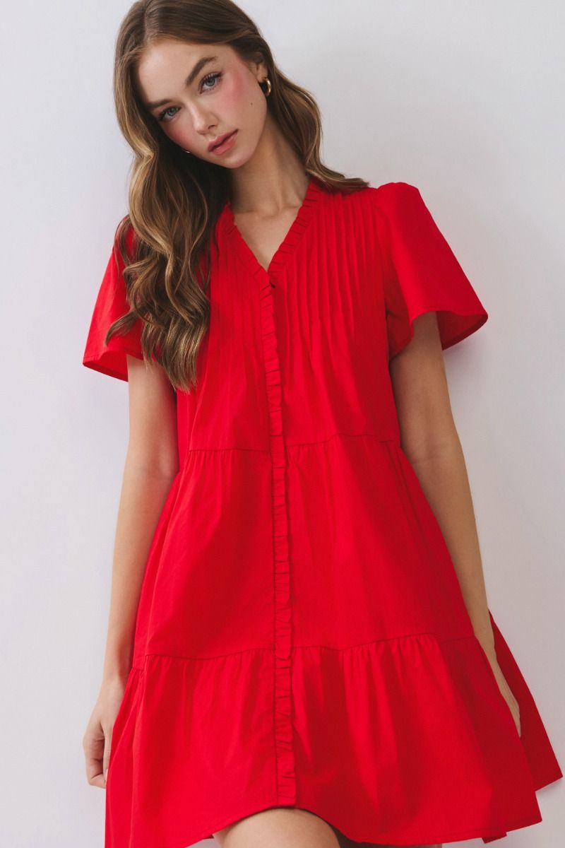 Tiered Mini Dress
