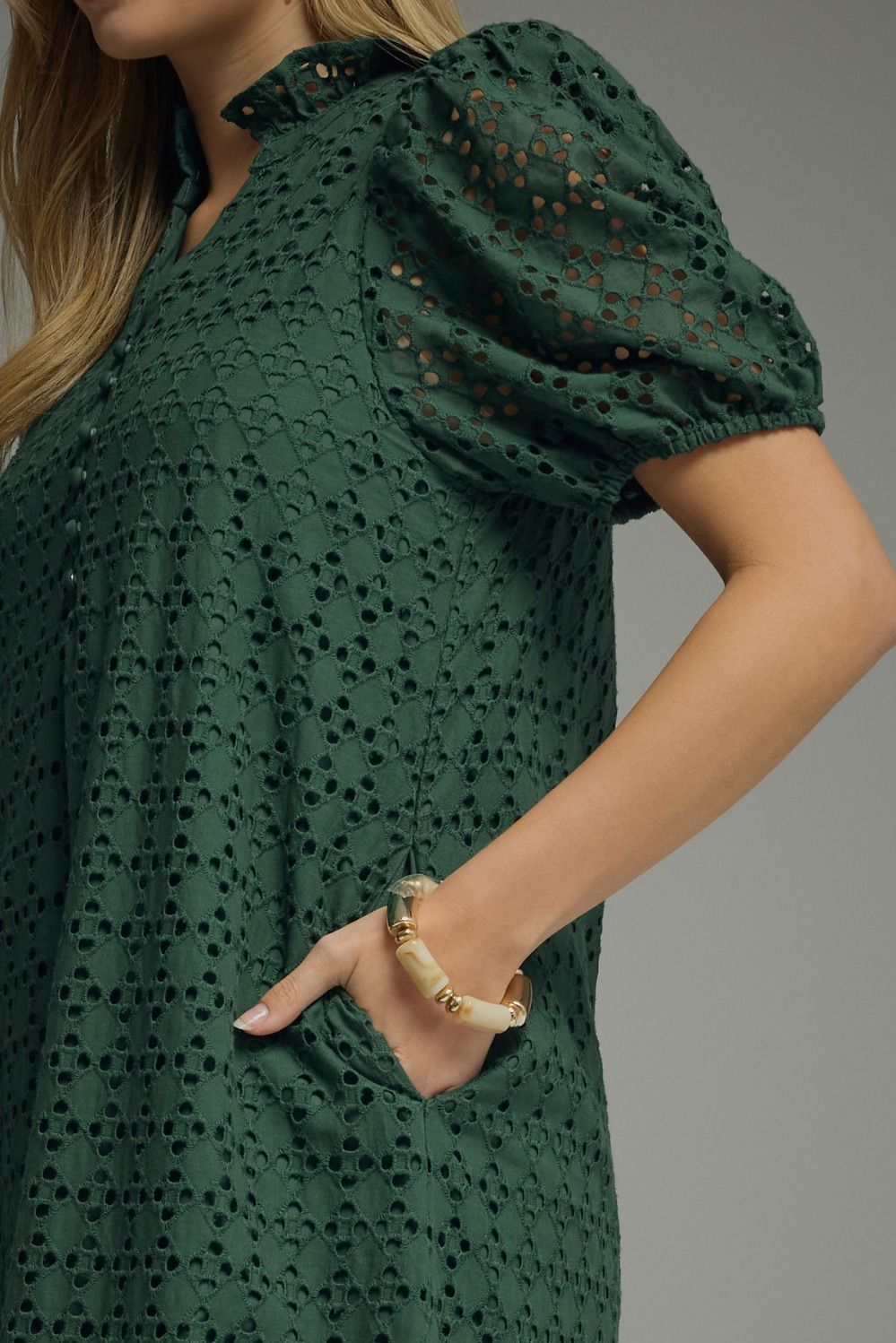 Eyelet Midi Dress