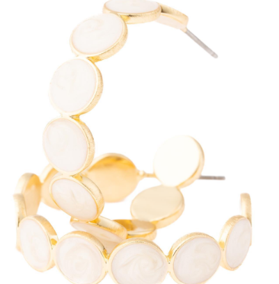 Pearl Hoop Earrings